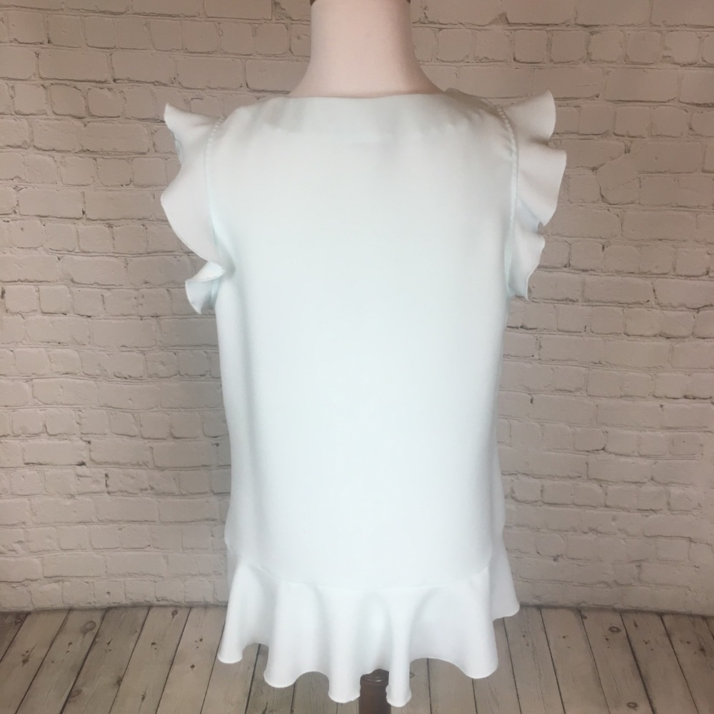 Romantic V-Neck Ruffled Blouse - Picture 3 of 4